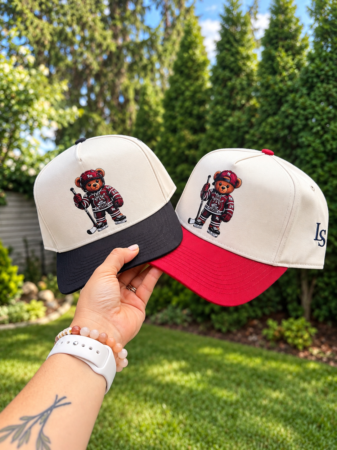 Rocky River Hockey Bear Trucker Hat