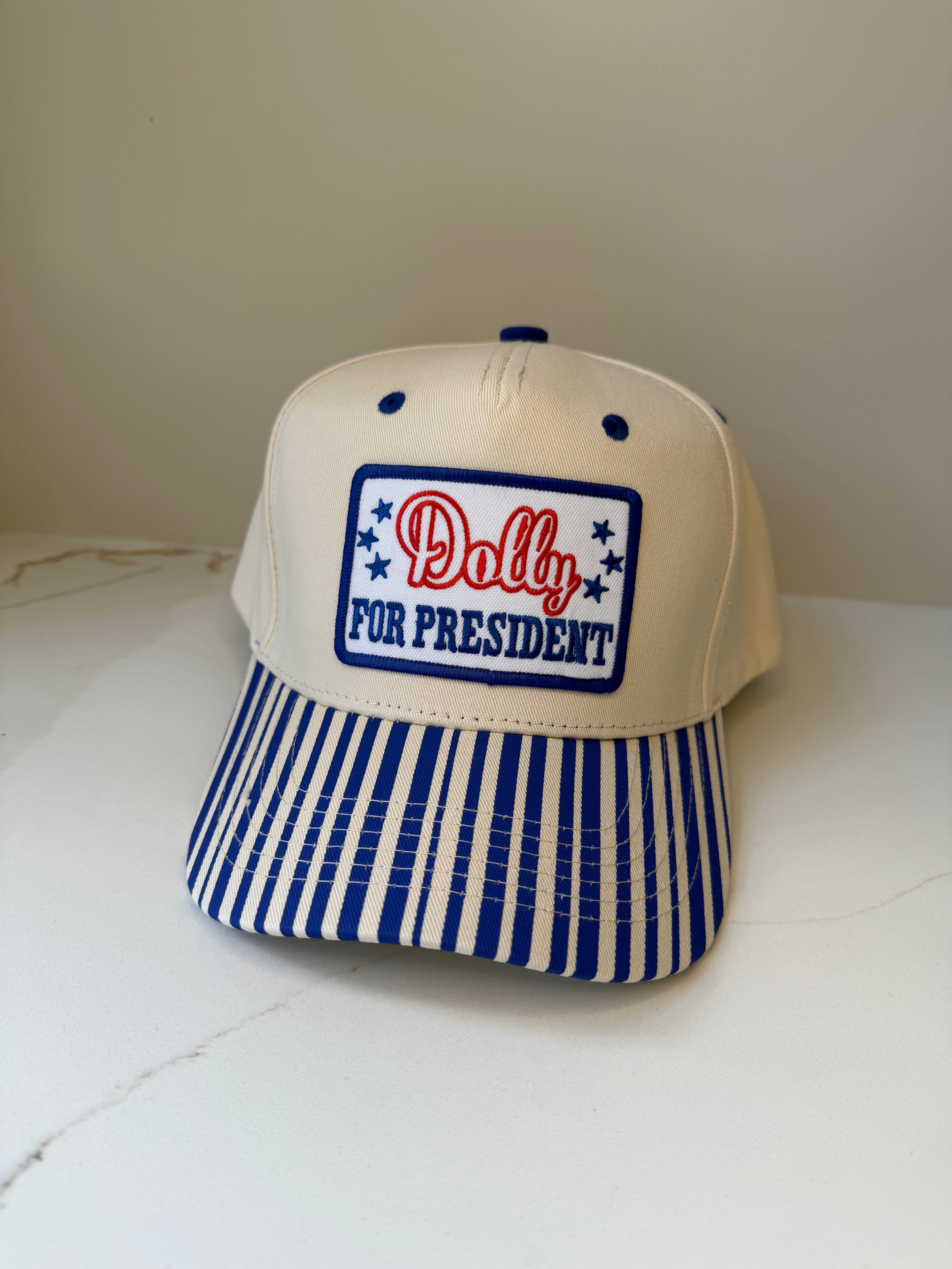 Dolly For President Trucker Hat – Patriotic Vintage Snapback