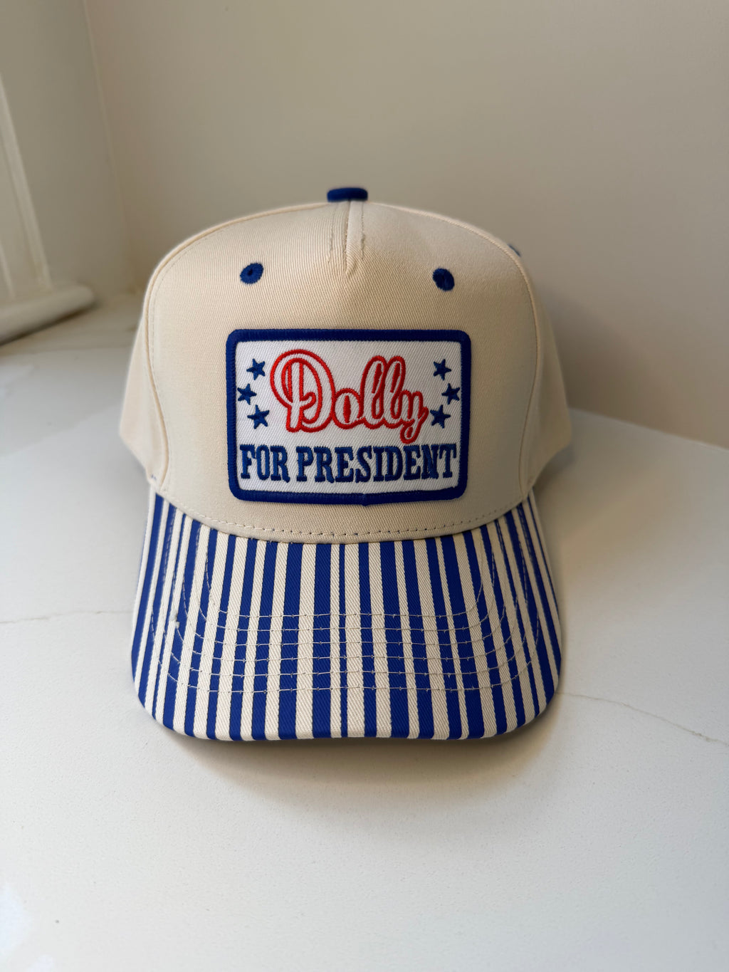 Dolly For President Trucker Hat – Patriotic Vintage Snapback