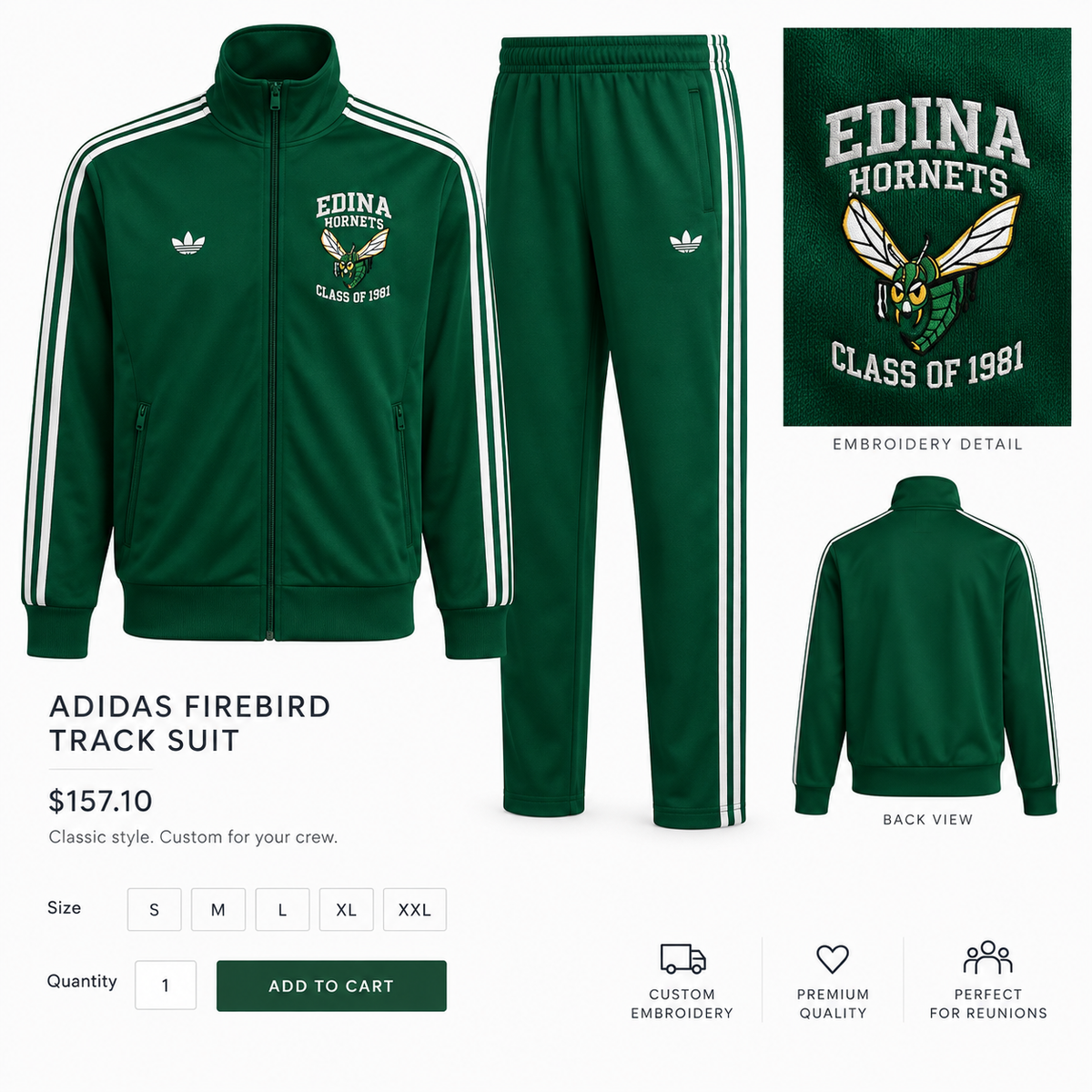 Edina Men’s Golf Outing — Custom Track Suit
