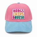 Margs, Chips & Queso Trucker Hat – Colorblock Corduroy Brim Snapback