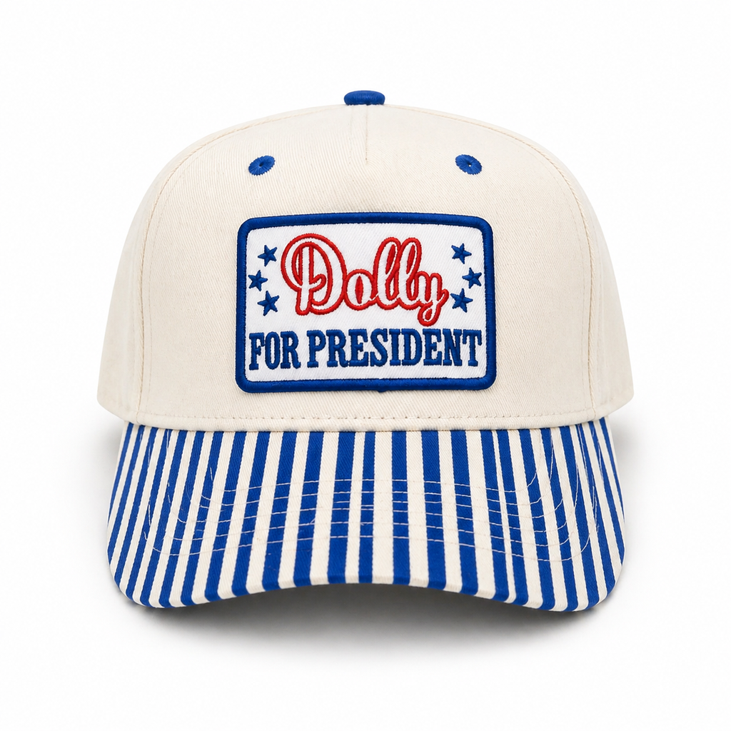 Dolly For President Trucker Hat – Patriotic Vintage Snapback