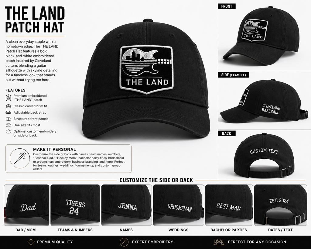 THE LAND Hat personalized