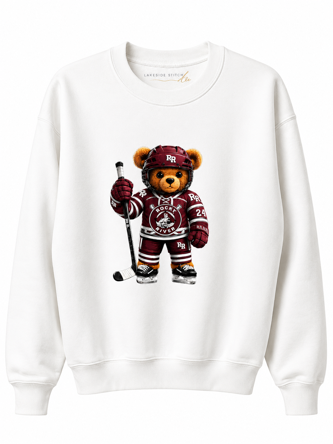 Rocky River Hockey Teddy Crewneck Sweatshirt