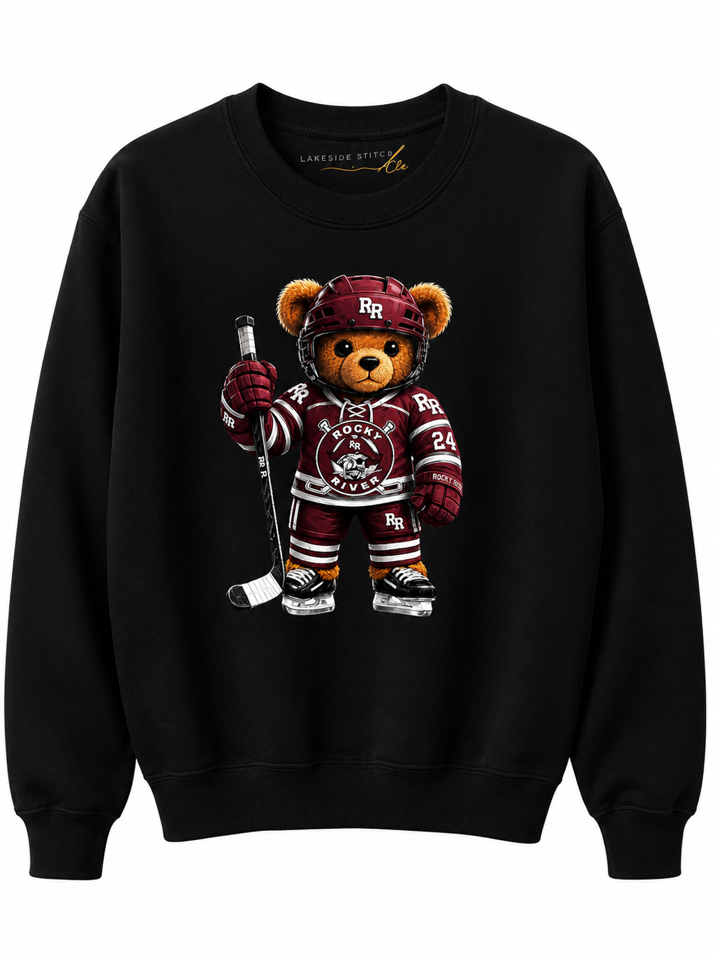 Rocky River Hockey Teddy Crewneck Sweatshirt